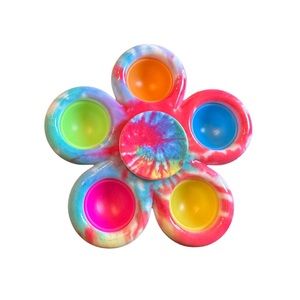 Colorful Floral Push Pop Fidget Spinner